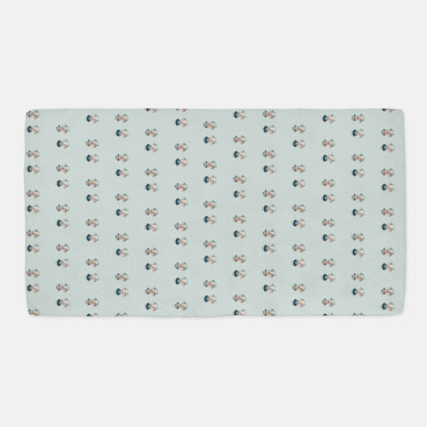Bubbles Pattern Minky Crib Sheet